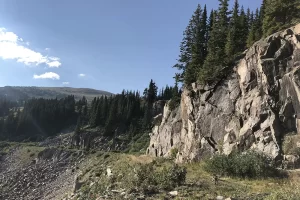 Looking back down the trail. Get Lost in America