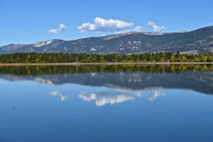 Reflecting Clouds on Hebgen Lake. Get Lost in America