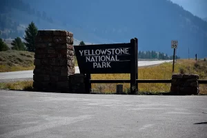 Entering Yellowstone Park along the Gallatin River. Get Lost in America