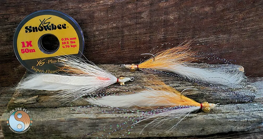 Hot Orange Clouser Minnow for bass fly fishing