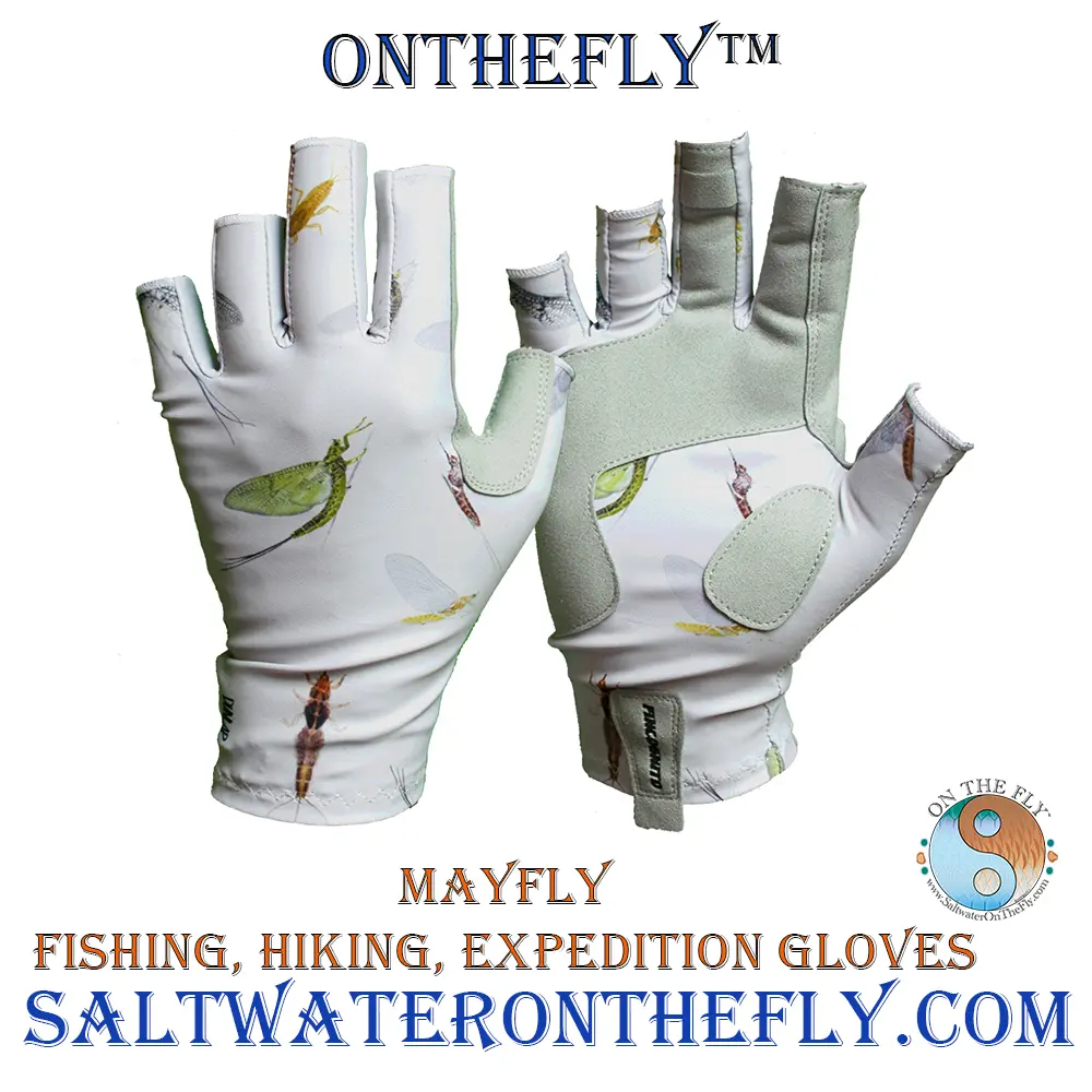 Mayfly Sun Gloves UPF-50 Protection 