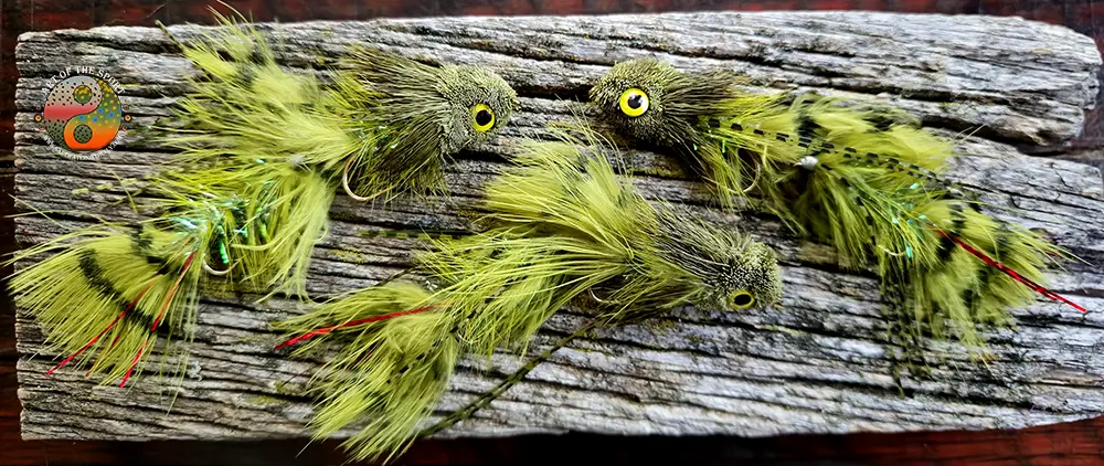 Olive Dungeon are a great baitfish pattern for bass.