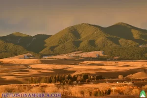 Early morning light on the Crazy Mountains, Montana. Get Lost in America