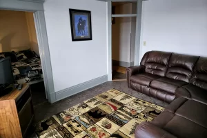 Living room Montana Vacation Rental Harlowton, Montana. Get Lost in America