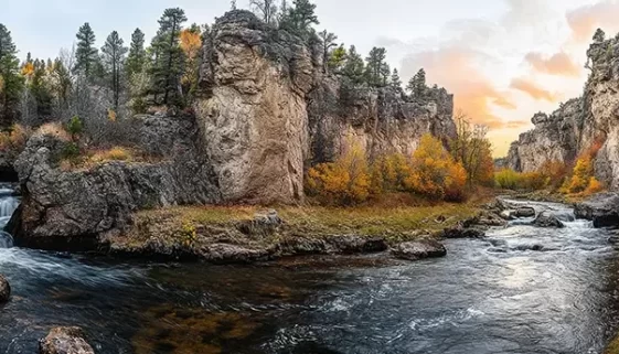 Top places to fly fish South Dakota, from Rapid Creek to Spearfish Canyon. Tips, best flies, regulations, to plan fly fishing adventure. Get Lost in America