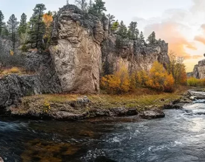 Top places to fly fish South Dakota, from Rapid Creek to Spearfish Canyon. Tips, best flies, regulations, to plan fly fishing adventure. Get Lost in America