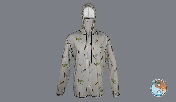 Outdoor Fly Fishing Apparel in UPF-50 Graphic Hoodies with a Sewn in Facemask, Click Image to Get Yours.