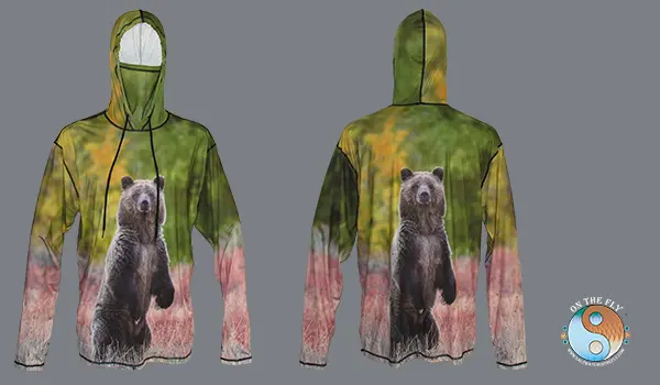 Greater Yellowstone Grizzly Bear Graphic Hoodie