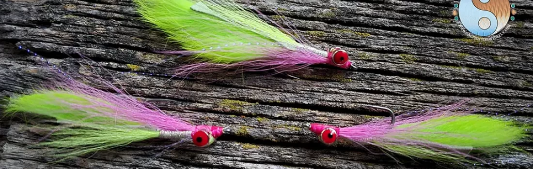 Chartreuse Hot Pink Clouser Minnow Bunny