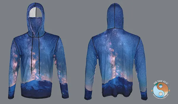 Milky Way Above Mount Rainier Graphic Hoodie