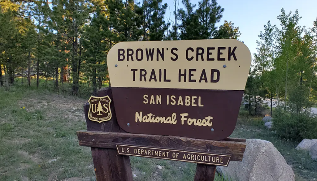 Browns-Lake_Trail-Head_Colorado_RoadTrek-TV_Hiking_Backpacking_Camping_Travel_Adventure_Hiker-Trash_OptOutside_Mountain-Living_1-1024x585 Browns Creek Trailhead, to Browns Lake and some amazing waterfalls.