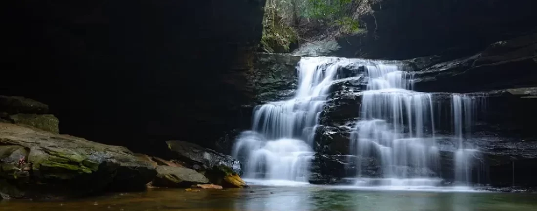 Guide to Alabama's Wilderness Trifecta Cheaha-Dugger Mountain-Sipsey Wilderness backcountry camping hiking trails fly fishing opportunities.