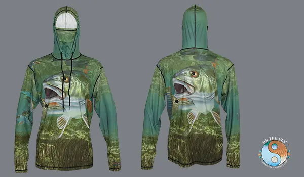 Sun Protective Redfish Graphic Hoodie. Click Image Get Yours Today!