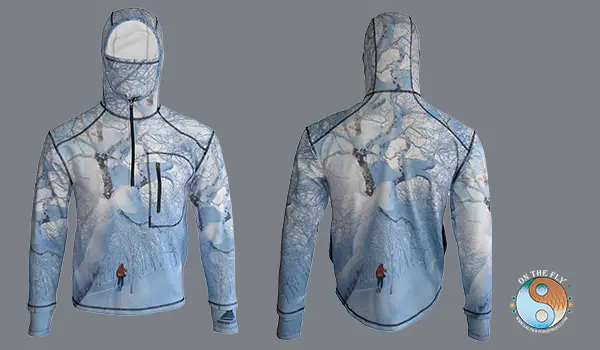 Cross Country Skiing Heavy Weight Hydrophobic Quarter Zip.