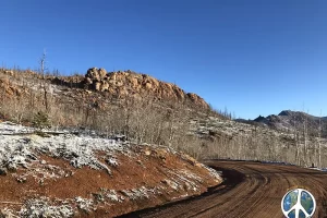 Harmonica Arch Lost Creek Wilderness 14. 3 Curve with a view on the way to Lost Creek Wilderness, Goose Creek Trailhead, Get Lost in America.