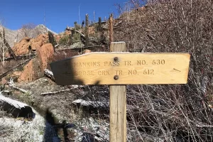 Harmonica Arch Lost Creek Wilderness 29. 3 Once across the creek, you can go left to do a loop backpacking trip or right to Harmonica Arch, Get Lost in America.