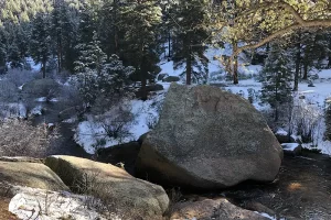 Harmonica Arch Lost Creek Wilderness 37. 3 Big boulder and a couple of holding pockets for trout, Get Lost in America.