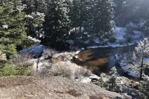 Harmonica Arch Lost Creek Wilderness 52. 3 See the trail below, not this is a climb down and I mean Climb, and only up from here, Get Lost in America.