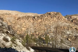 Driving along heading to Lost Creek Wilderness, Goose Creek Trail Head on a Spring Morning taking in the morning light dancing across the topography, Get Lost in America.