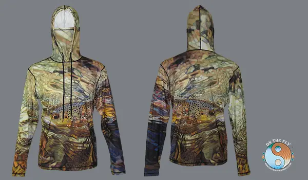 Deschutes River 'Fly Fishing sun protective graphic hoodie
