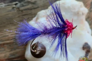 Fl. Purple Steelhead Slamer Alec Jackson Hook #5 3. 3 Purple Egg Sucking Leech
