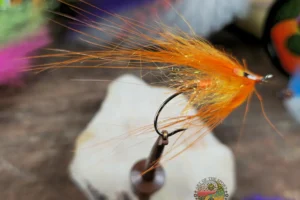 Orange Screamer 1. 3 Orange Screamer Spey fly, Steelhead and Salmon dig this pattern.