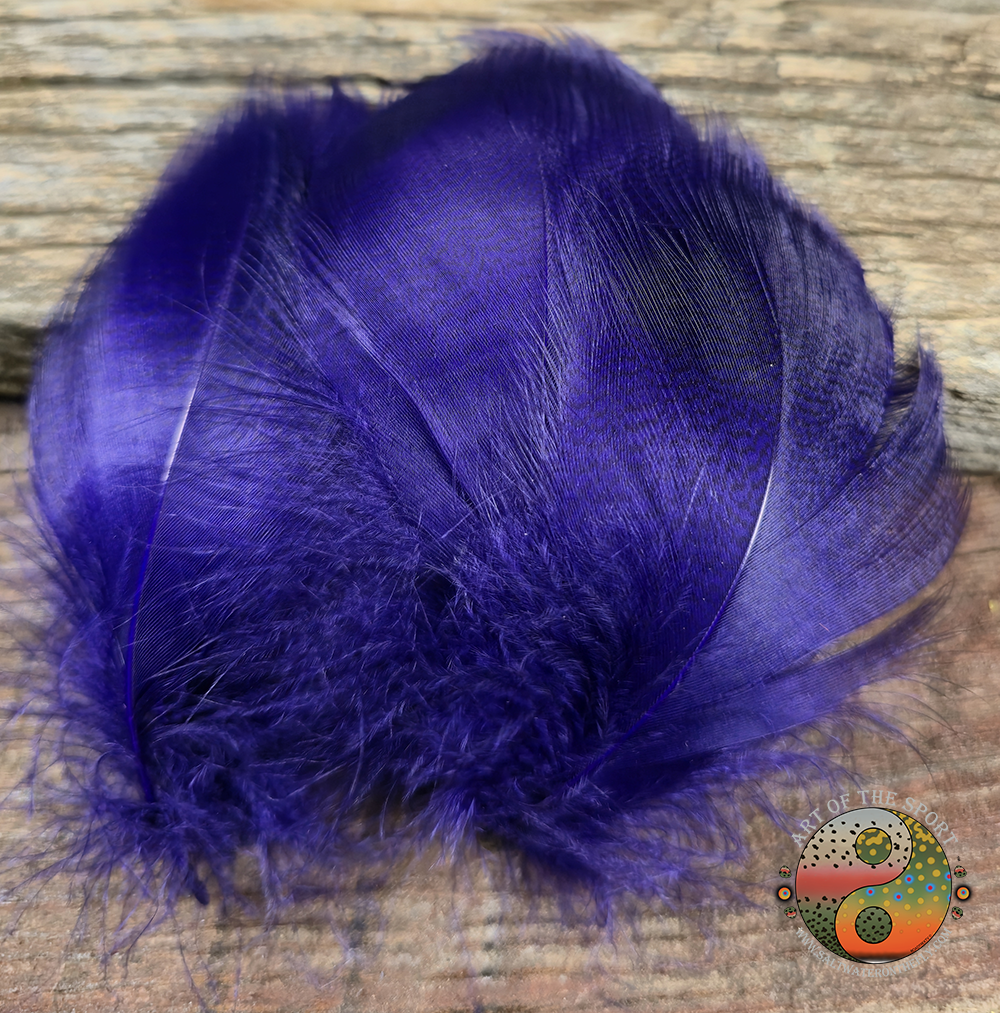 Fluorescent Purple Mallard Spey,