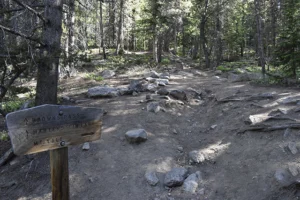 Turn of to hike to the Summit of Mount Yale