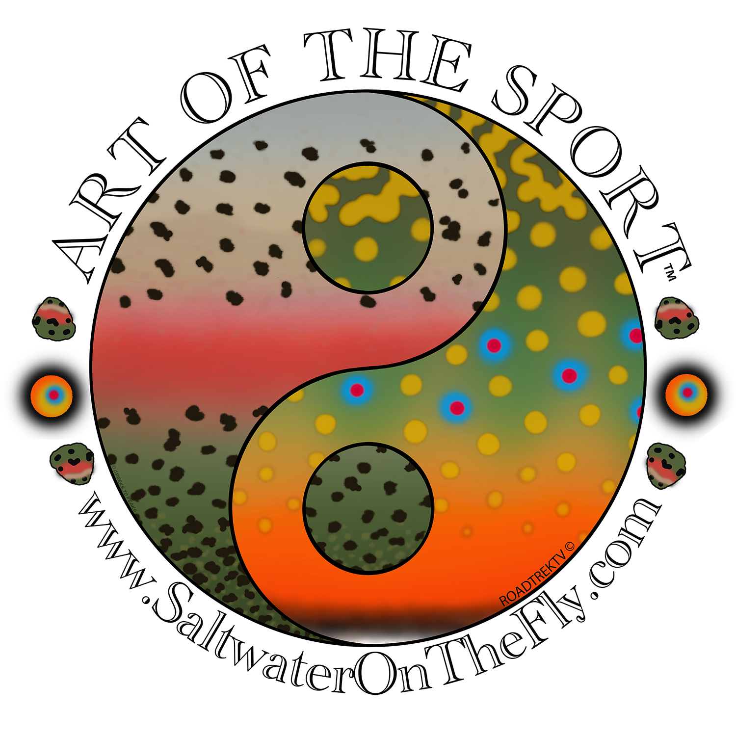 Saltwater on the Fly Rainbow Brook Logo