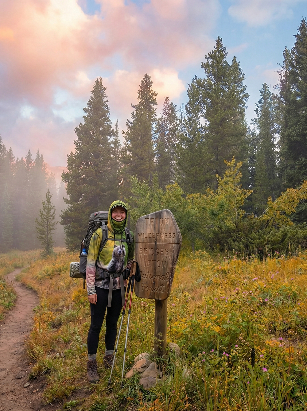Teton Wilderness Sign Wyoming