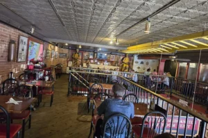 Firehouse Brewing-Badlands National Park- 2. 3 Upstairs seating at Firehouse Brewing.
