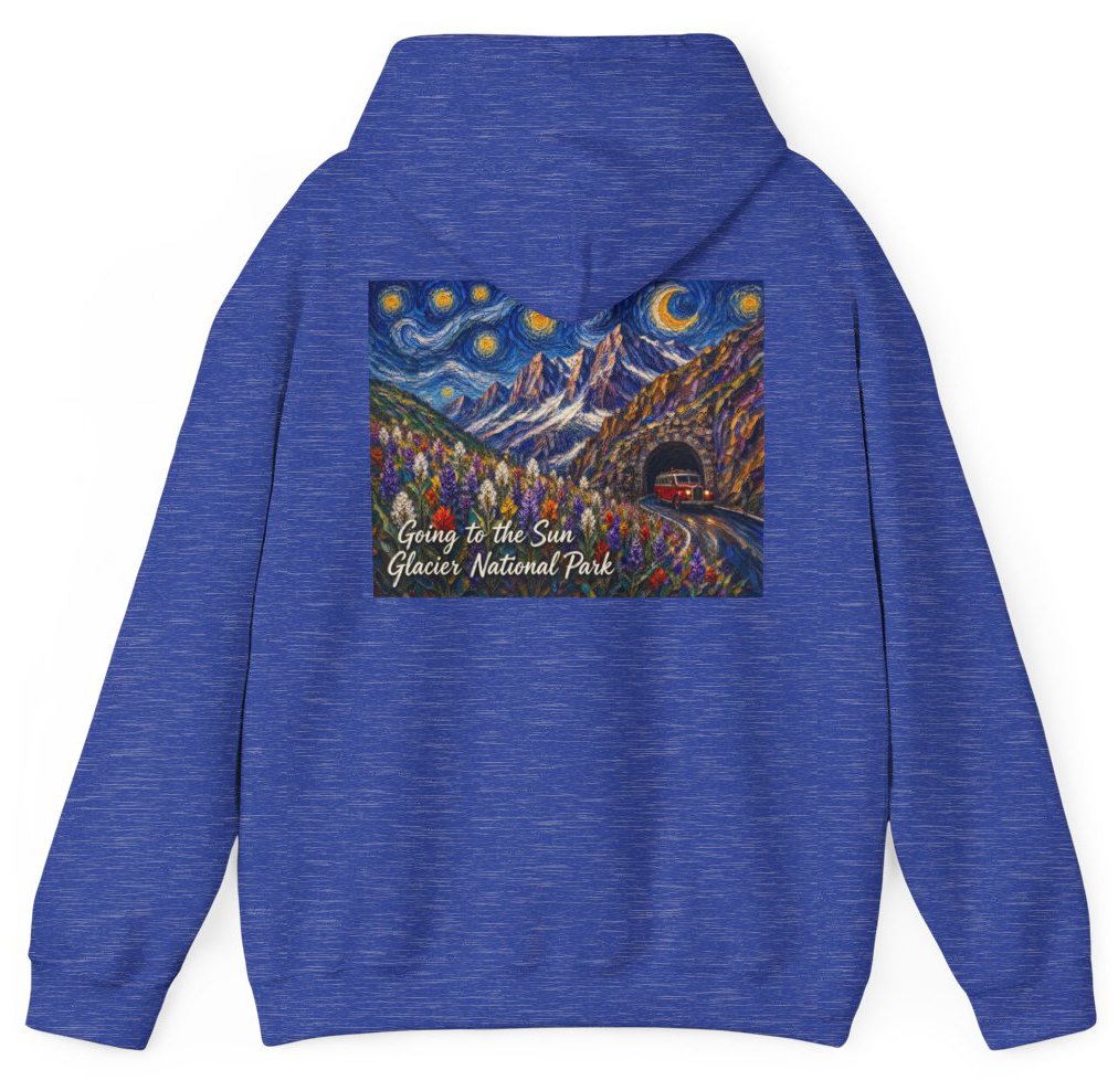 Going to the Sun Road midweight hoodie, take home a memory.